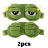 3D Sad Frog Sleep Mask Natural Sleeping Eyeshade Cover 7