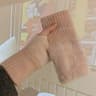 Winter Half Finger Gloves For Women Plush Knitted Fingerless Wrist Warmers 9