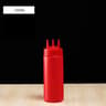 Plastic Graduated Squeeze Sauce Bottle With Three Nozzles For Condiments 7