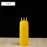 Plastic Graduated Squeeze Sauce Bottle With Three Nozzles For Condiments 8