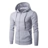 Autumn Men Sweatshirt Long Sleeve Zipper Hoodie Slim Fit 11
