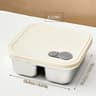 WORTHBUY 304 Stainless Steel Lunch Box With Lid Portable Food Container 17