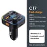 Bluetooth 50 FM Transmitter Handsfree Car Radio Modulator MP3 Player With 225W USB Super Quick Char 6
