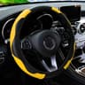 PU Leather Steering Wheel Cover Carbon Fiber Style 6
