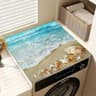 Starfish And Seashell Washer And Dryer Top Mat Dust Protection Cover For Laundry Room 9