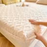 Winter Warm Bed Sheet With Elastic Band Soft Coral Fleece Fitted Mattress Cover 10