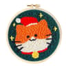 DIY Punch Needle Kit For Beginners Animal Embroidery Starter Craft Set With Hoop 11