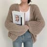 Vintage Women Cardigan Sweater Harajuku Lantern Sleeve Casual Korean Fall Streetwear Top 8