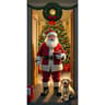 Santa Claus Christmas Door Cover Festive Holiday Hanging Decoration 6