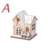 Christmas LED Wooden House Light Cabin Ornament For Holiday Home Decor 6