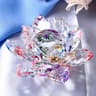 Crystal Lotus Flower Figurine Glass Decoration For Home And Wedding 9