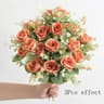 Rose White Silk Bouquet Artificial Flower Home Wedding Decoration 10