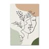 Boho Sage Green Plants Abstract Geometric Wall Art Canvas Decoration 14