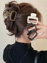 Lightweight Square Hair Claw Clip Set 6