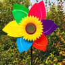 Colorful Sunflower Windmill Pinwheel Garden Spinner 12
