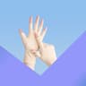 UV Protection Nail Art Gloves Open Finger Manicure Safety Gloves 16
