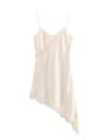 Women Fashion Sexy V Neck Lace Elegant Halter Dress Asymmetric Hem 9