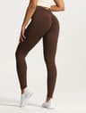 Seamless High Waist V Fold Fitness Pants For Peach Lift Shape 13