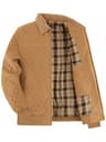 Men Winter Thick Cotton Zip Jacket With Warm Flannel Lining 6