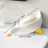 Cute Duck Shaped Soap Dish Self Draining Bathroom Holder 9