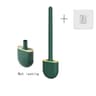 Wall Hanging Toilet Brush With Holder Long Handled Silicone Cleaning Brush 13