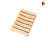 Natural Wooden Bath Soap Holder Mildew Resistant Drain Tray 8