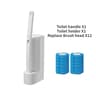 Disposable Toilet Brush Cleaner Set With Long Handle And Replaceable Brush Head 8