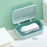 Bathroom Soap Dish With Lid Plastic Portable Soap Box Travel Storage Container 6