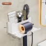 Wall Mounted Hair Dryer Holder For Bathroom Organization 10