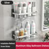 Bathroom Shelf Wall Mounted Towel Rack And Shower Storage Organizer 14