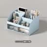 Office Desktop Storage Box Organizer With Dual Drawers 8