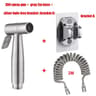 Bathroom Handheld Toilet Spray Set With Double Outlet Corner Valve 17