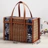 Handcrafted Bamboo Picnic Basket With Handles For Snacks And Fruits 6