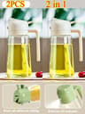 Two In One Olive Oil Dispenser And Sprayer Plastic Bottle For Kitchen Use 10