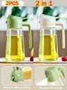 Two In One Olive Oil Dispenser And Sprayer Plastic Bottle For Kitchen Use 13