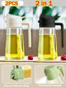 Two In One Olive Oil Dispenser And Sprayer Plastic Bottle For Kitchen Use 8