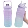 Large Capacity Sports Water Bottle With Straw And Time Marker For Fitness And Outdoor Use 10
