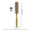 Natural Wood Handle Round Barrel Hair Comb Anti Static Brush For Styling And Blow Drying 13