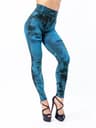 Womens High Waist Stretch Leggings With Imitation Jeans Design For Slim Push Up Fit 9