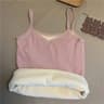 Women Winter Warm Underwear Thermal Sleeveless Velvet Top 10