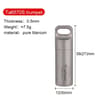 Titanium Mini Portable Pill Bottle Waterproof Medicine Container 7
