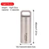 Titanium Mini Portable Pill Bottle Waterproof Medicine Container 11