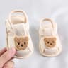 Cute Bear Soft Sole Baby Sandals Anti Kick First Step Shoes 7