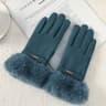 Winter Women Warm Plush Touch Screen Suede Gloves 9