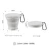 Silicone Folding Travel Cup With Hanging Clip For Outdoor And Portable Use 6