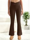 High Waisted Fleece Lined Flared Leggings For Women With Thermal Warmth And Tummy Control 12