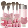 33 Piece Makeup Sponge Beauty Set For Blending Applying And Removing Makeup 11