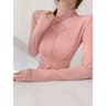 Sun Quick Drying Sports Coat Women Tight Top Yoga Jacket Long Sleeve Zipper Fitness Jacket S To 3XL 16