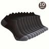 Breathable Low Cut Solid Color Socks 10 Pairs Sweat Absorbing Odor Resistant For Outdoor Activities 11