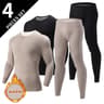 Mens Thermal Underwear Set Fleece Lined Long Sleeve Top And Pants For Autumn And Winter Comfort 15